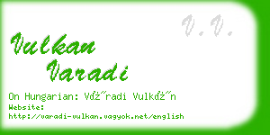 vulkan varadi business card